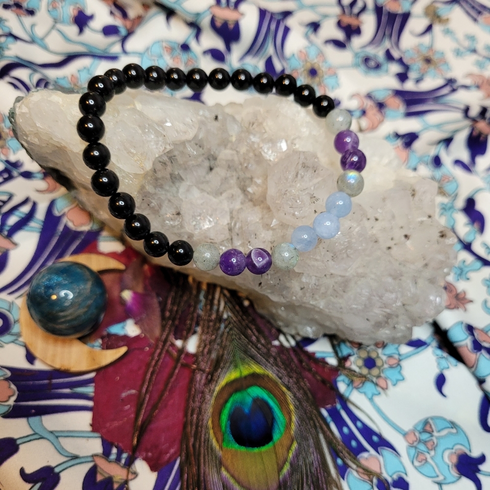 Women's Empath Protection Genuine Crystal Bracelet 7"